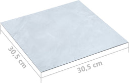 vidaXL - Vloerplanken - zelfklevend - 55 - st - 5,11 - m² - PVC - donkergrijs