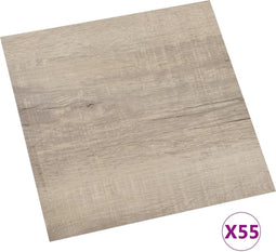 vidaXL - Vloerplanken - zelfklevend - 55 - st - 5,11 - m² - PVC - taupe