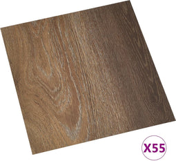 vidaXL - Vloerplanken - zelfklevend - 55 - st - 5,11 - m² - PVC - bruin