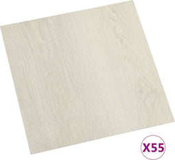 vidaXL - Vloerplanken - zelfklevend - 55 - st - 5,11 - m² - PVC - beige