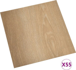 vidaXL - Vloerplanken - zelfklevend - 55 - st - 5,11 - m² - PVC - bruin