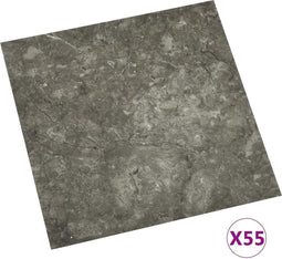 vidaXL - Vloerplanken - zelfklevend - 55 - st - 5,11 - m² - PVC - grijs