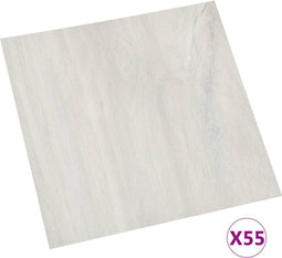 vidaXL - Vloerplanken - zelfklevend - 55 - st - 5,11 - m² - PVC - crème