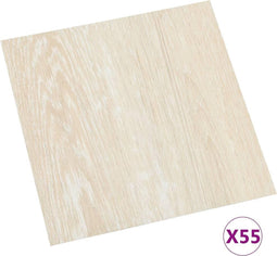 vidaXL - Vloerplanken - zelfklevend - 55 - st - 5,11 - m² - PVC - beige