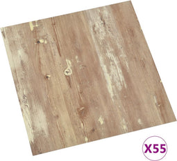vidaXL - Vloerplanken - zelfklevend - 55 - st - 5,11 - m² - PVC - bruin