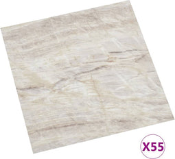vidaXL - Vloerplanken - zelfklevend - 55 - st - 5,11 - m² - PVC - beige