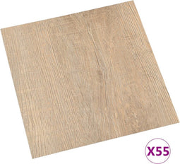 vidaXL - Vloerplanken - zelfklevend - 55 - st - 5,11 - m² - PVC - bruin