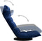 vidaXL - Vloerstoel - draaibaar - fluweel - blauw
