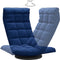 vidaXL - Vloerstoel - draaibaar - fluweel - blauw