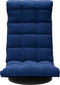vidaXL - Vloerstoel - draaibaar - fluweel - blauw