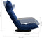 vidaXL - Vloerstoel - draaibaar - fluweel - blauw