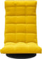 vidaXL - Vloerstoel - draaibaar - fluweel - geel