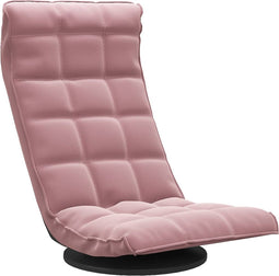 vidaXL - Vloerstoel - draaibaar - fluweel - roze