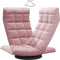 vidaXL - Vloerstoel - draaibaar - fluweel - roze