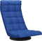 vidaXL - Vloerstoel - draaibaar - stof - blauw