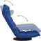 vidaXL - Vloerstoel - draaibaar - stof - blauw