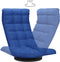 vidaXL - Vloerstoel - draaibaar - stof - blauw