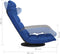vidaXL - Vloerstoel - draaibaar - stof - blauw