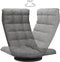 vidaXL - Vloerstoel - draaibaar - stof - lichtgrijs