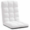 vidaXL - Vloerstoel - inklapbaar - 71x51x62 - cm - stof - wit