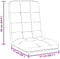 vidaXL - Vloerstoel - inklapbaar - 71x51x62 - cm - stof - wit