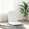 vidaXL - Vloerstoel - inklapbaar - 71x51x62 - cm - stof - wit