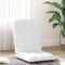 vidaXL - Vloerstoel - inklapbaar - 71x51x62 - cm - stof - wit