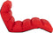 vidaXL - Vloerstoel - inklapbaar - kunstleer - rood