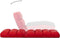 vidaXL - Vloerstoel - inklapbaar - kunstleer - rood