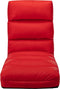 vidaXL - Vloerstoel - inklapbaar - kunstleer - rood