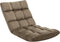 vidaXL - Vloerstoel - inklapbaar - microvezel - taupe
