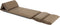 vidaXL - Vloerstoel - inklapbaar - microvezel - taupe