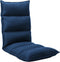 vidaXL - Vloerstoel - inklapbaar - stof - blauw