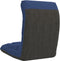 vidaXL - Vloerstoel - inklapbaar - stof - blauw