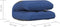 vidaXL - Vloerstoel - inklapbaar - stof - blauw