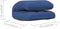 vidaXL - Vloerstoel - inklapbaar - stof - blauw