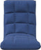 vidaXL - Vloerstoel - inklapbaar - stof - blauw