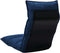 vidaXL - Vloerstoel - inklapbaar - stof - blauw