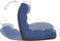 vidaXL - Vloerstoel - inklapbaar - stof - blauw