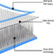 vidaXL Vlot opblaasbaar 200x150x15 cm blauw en wit