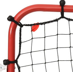 vidaXL Voetbal kickback rebounder verstelbaar 96x80x96 cm staal en PE