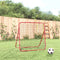 vidaXL Voetbal kickback rebounder verstelbaar 96x80x96 cm staal en PE