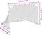 vidaXL - Voetbaldoel - 122x81x81 - cm - staal - wit