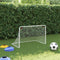 vidaXL - Voetbaldoel - 122x81x81 - cm - staal - wit