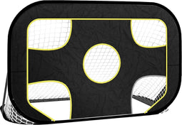 vidaXL - Voetbaldoel - met - doelwit - 120x80x80 - cm - polyester