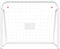 vidaXL - Voetbaldoel - met - net - 125x96x60 - cm - staal - en - polyester - wit