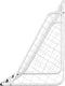 vidaXL - Voetbaldoel - met - net - 180x90x120 - cm - staal - wit