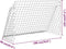 vidaXL - Voetbaldoel - met - net - 180x90x120 - cm - staal - wit