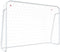 vidaXL - Voetbaldoel - met - net - 214x75x152 - cm - staal - en - polyester - wit