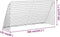 vidaXL - Voetbaldoel - met - net - 366x122x182 - cm - staal - wit